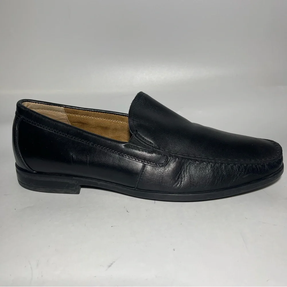 NUN BUSH Dark Brown leather SlipOn Moc Loafer Shoe